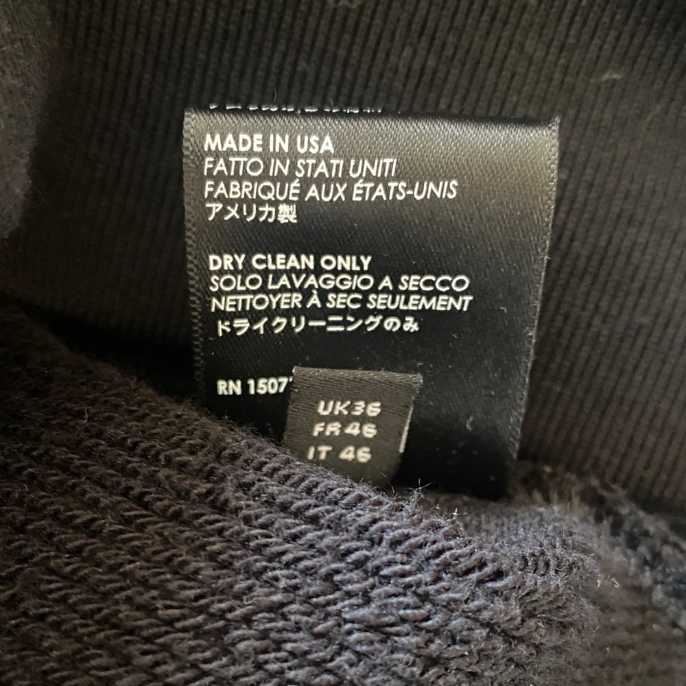 AMIRI Midnight Black Hoodie with White Logo - Picture 6 of 7